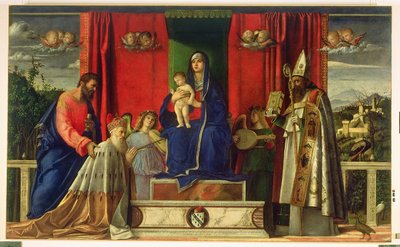 Madonna col Bambino (Pala Barbarigo) 1488 da Giovanni Bellini